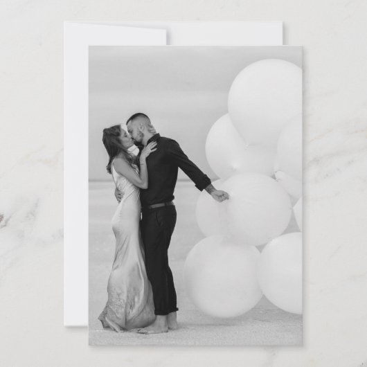 Invitation Personnalisé Ajouter Propre Photo Image Mariage En (Devant)