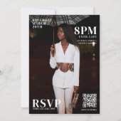 Invitation Personnalisé Anniversaire Magazine Couverture Phot (Dos)