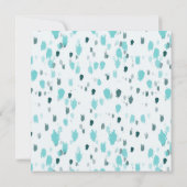 Invitation Personnalisé Blue & Grey Fun Big Splash Anniversai (Dos)