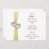 Invitation Personnalisé Citron Coeurs Bachelorette Fête Invit (Devant / Derrière)