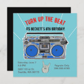 Invitation personnalisé de soirée dansante (Devant / Derrière)