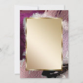 Invitation Personnalisé | Élégante broche à brosse en or Cass (Dos)