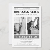 Invitation Personnalisé Enregistrer la couverture du magazine (Dos)