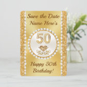 Invitation Personnalisé Enregistrer la date pour la fête du 5 (Debout devant)