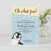 Invitation Personnalisé | Fête de Noël | Amusant (Debout devant)