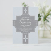 Invitation Personnalisé Garçons Christening, Baptême Invitati (Debout devant)