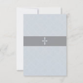 Invitation Personnalisé Garçons Christening, Baptême Invitati (Dos)