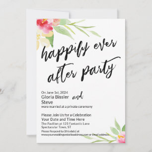 Invitation Personnalisé Heureusement Jamais Après Fête Floral