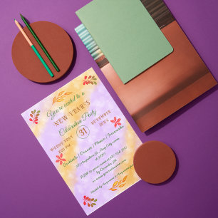 INVITATION PERSONNALISÉ HEUREUX NOUVEL AN 20XX