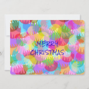 INVITATION PERSONNALISÉ JOYEUX DE COULEUR ÉPARGNÉE NOËL