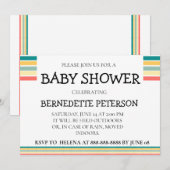 Invitation Personnalisé Let's Get Beachy Baby shower (Devant / Derrière)