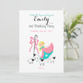 invitation personnalisé Little Bo Peep (Debout devant)