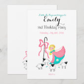 invitation personnalisé Little Bo Peep (Devant / Derrière)