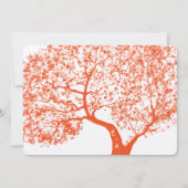 Invitation personnalisé Mariages Orange et Aqua Tr (Dos)