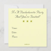 Invitation personnalisé (morue) de la partie de ba (Dos)