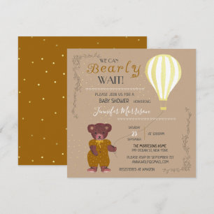 Invitation Personnalisé Nous pouvons attendre Baby shower fil