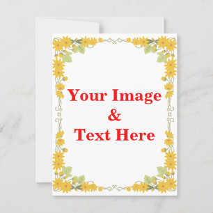 Invitation Personnalisé Personnalisé Votre Propre Photo & Tex