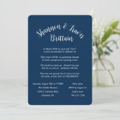Invitation Personnalisé pour Shannon, Mariage en Elopement (Debout devant)