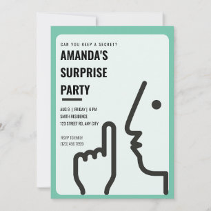 Invitation Personnalisé Pouvez-vous garder un secret? Parti s