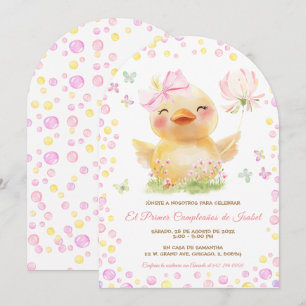 Invitation Personnalisé Premier Anniversaire Fille Avec Canet