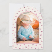 Invitation Personnalisé Rose Premier Rodéo Rose Arché Photo A (Dos)