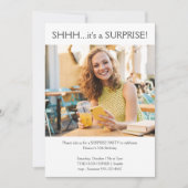 Invitation Personnalisé Simple Photo Surprise 30e fête d'anni (Devant)