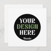 Invitation personnalisé, unique, élégant et minimaliste baise (Devant / Derrière)