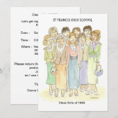Invitation personnalisée 1963 Gals Invitation (Devant / Derrière)