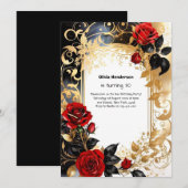 Invitation personnalisée 30e anniversaire (Devant / Derrière)