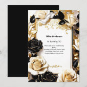 Invitation personnalisée 30e anniversaire (Devant / Derrière)