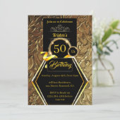 Invitation personnalisée 50e anniversaire (Debout devant)