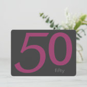 Invitation personnalisée 50e anniversaire du charb (Debout devant)