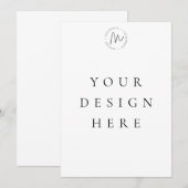 Invitation personnalisée 5x7 (Devant / Derrière)