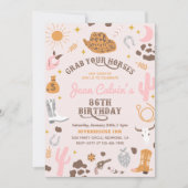 Invitation personnalisée 86e fille à l'anniversair (Devant)