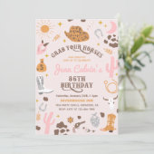 Invitation personnalisée 86e fille à l'anniversair (Debout devant)