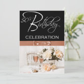 Invitation personnalisée à la 50e fête d'anniversa (Debout devant)