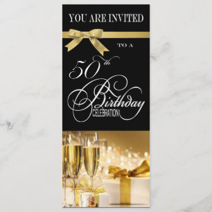 Invitation personnalisée à la 50e fête d'anniversa