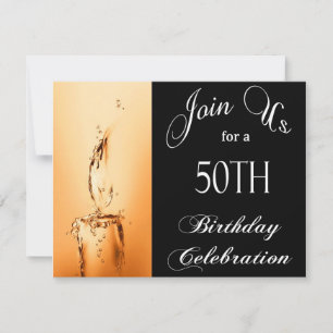 Invitation personnalisée à la 50e fête d'anniversa
