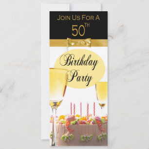 Invitation personnalisée à la 50e fête d'anniversa