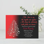 Invitation personnalisée à la fête de Noël (Debout devant)