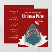 Invitation personnalisée à la fête de Noël Père No (Devant / Derrière)