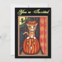Invitation personnalisée à la fête d'Halloween