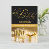 Invitation personnalisée à la fête du 40e annivers (Debout devant)