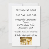 Invitation personnalisée à la fête du 40e annivers (Dos)