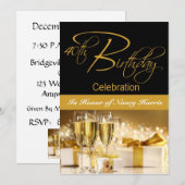 Invitation personnalisée à la fête du 40e annivers (Devant / Derrière)