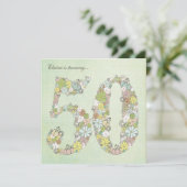 Invitation personnalisée à la fête du 50e annivers (Debout devant)