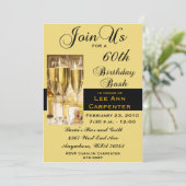 Invitation personnalisée à la fête du 60e annivers (Debout devant)