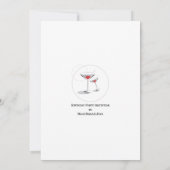 Invitation personnalisée à la fête du 60e annivers (Dos)