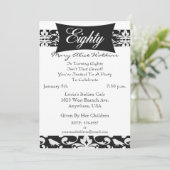 Invitation personnalisée à la fête du 80e annivers (Debout devant)