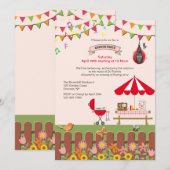Invitation personnalisée à la fête du jardin (Devant / Derrière)